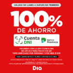 100% de descuento en DIA pagando con la App Cuenta DNI del Banco Provincia