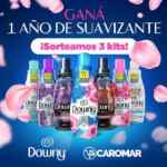Ganá 1 de 3 kits de 1 año de suavizante Downy en el sorteo de Mayorista Caromar