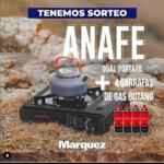 Sorteo Grupo Márquez Quilmes: Ganá un Anafe dual portatil + 4 garrafas de gas