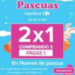 Promo Carrefour 2x1 en huevos de Pascua del 4 al 10 de abril 2023