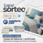Ganá 1 juego de sábanas + acolchado en el sorteo de Brescia y Mueblería Papa