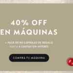 40% off en máquinas Nespresso por el Hot Sale