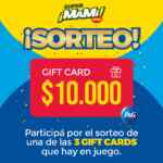 Super MaMi Dino sortea 3 gift cards de $10.000