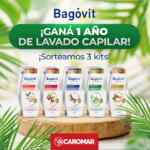 Sorteo Mayorista Caromar: Ganá 1 de 3 kits de 1 año de lavado capilar Bagovit