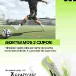 Ganá accesos al evento único del lanzamiento de X Crazyfast con Adidas y Sportline