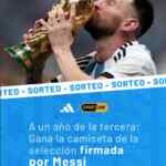 Sorteo Sportline: Ganá la camiseta de Argentina firmada por Messi
