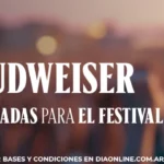 Sorteo Budweiser Lollapalooza: Ganá entradas al Lollapalooza 2024