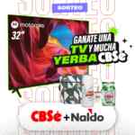 Sorteo CBSé y Naldo: Ganá una TV Motorola Smart 32”, un kit matero y yerba CBSé