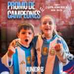 Promo de Campeones Junior B: Ganá TV de 50" y camisetas oficiales de la Selección