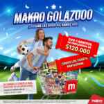 Ganá 1 de 240 carritos de mercadería de $120.000 en el concurso Makro Golazo de Makro