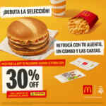 Promo McDonald's 30% OFF en McCombo Grand Leyend