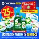 Especial Ariel en Caromar con un 25% de descuento