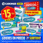 Especial Corega en Caromar con un 25% de descuento