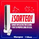 Sorteo Grupo Márquez: Ganá un calefactor Liliana