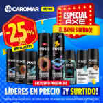 Especial Axe en Caromar con un 25% de descuento