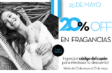 Oferta Alma Shopping: 20% de descuento en fragancias. Hasta el 25 de mayo