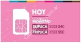 Promoción Superchip Personal: triplicá tus recargas desde $50 y duplicá desde $40. Jueves 4 de junio