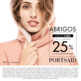 Promoción Portsaid de Bahia Blanca Plaza Shopping: 25% de descuento y 6 cuotas sin interés en abrigos. Solo hasta hoy 18 de mayo