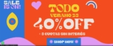 Sale Como Quieres: 40% off + 3 cuotas sin interés en todo verano 23