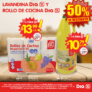 Ofertas Supermercados Dia%: 50% de descuento en lavandina y rollo de cocina para los socios Club. Del 3 al 9 de septiembre