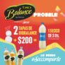 Promo Bio Balance Secco: Canjeá 2 tapas de Bio Balance + $200 por un Secco de 3 litros