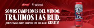 Promo Budweiser Campeones del Mundial Trajimos las Bud: Regístrate y llevate una cerveza Bud GRATIS