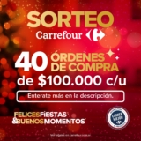 Sorteo Carrefour: Ganá 1 de 40 órdenes de compra de $100.000
