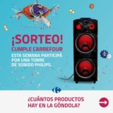 Sorteo Cumple Carrefour: Ganá una torre de sonido Philips