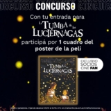 Sorteo Cinemark Hoyts: Ganá un cuadro con el póster de la película La Tumba de las Luciérnagas