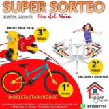 Sorteo Click Hogar Día del Niño: Ganá bicicleta, calesita o moto R1 Pata Pata