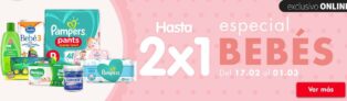 Especial bebés Disco: Hasta 2×1 en productos para bebés