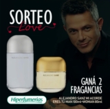 Hiperfumerias sortea 2 fragancias de la línea de Alejandro Sanz