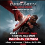 Sorteo Capitán America Un Nuevo Mundo Cinemark: Ganá premios de la pelicula