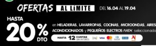 Ofertas Al Límite Jumbo: Hasta 20% de descuento en heladeras, lavarropas, cocinas, microondas y más