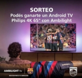 Sorteo Philips Argentina: Ganá un Android TV Philips 4K 65″ con Ambilight