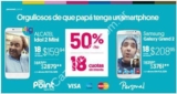 Oferta en Point Argentina: 50% de descuento y 18 cuotas sin interés en celulares seleccionados para papá!