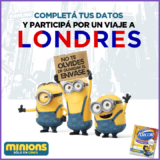 Promo Arcor Minions: Registra tu sobre y gana un viaje a Londres en promoarcor.com