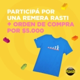 Ganá una remera Rasti + orden de compra por $5.000