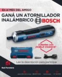 Ganá un atornillador inalámbrico Bosch en el sorteo del Día del Amigo de Red Ferretera