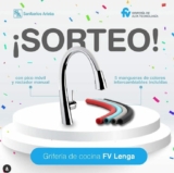 Sorteo Sanitarios Arieta: Ganá una grifería de cocina FV Lenga con 5 colores de mangueras
