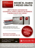 Promoción Santander Río: suscribite al Clarín de los domingos y llevatelo gratis por 3 meses