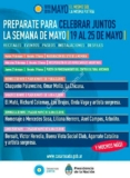 Gratis! Semana de Mayo con eventos, recitales, paseos y mucho más en la Ciudad. Del 19 al 25 de Mayo