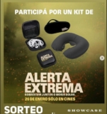 Showcase Cinema sortea un kit de la película Alerta Extrema con auricular, antifaz y almohada de viaje