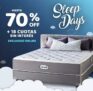 Sleep Days Simmons: Hasta 70% off + 18 cuotas sin interés