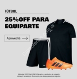 Promo Sportline: 25% off en productos de futbol