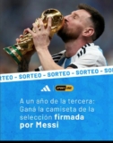 Sorteo Sportline: Ganá la camiseta de Argentina firmada por Messi