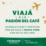 Promo Starbucks Rewards 2023: Ganá viaje a Nueva York