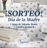 Ganate un Juego de Sábanas Suplesa Queen + manta Jacquard cortesía de Suplesa