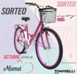 Sorteo Mes de Mamá Tomaselli: Ganá una bicicleta Tomaselli Lady Rod.26